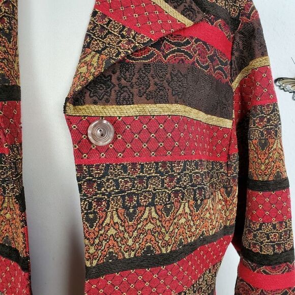 Coldwater creek colorful tapestry jacket - Picture 8 of 8
